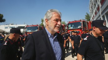 Τους Ρουμάνους πυροσβέστες υποδέχθηκε ο Χρήστος Στυλιανίδης