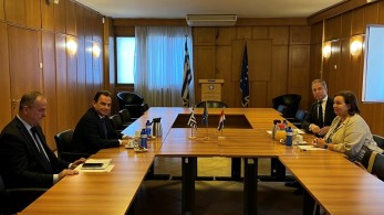 Συνάντηση ΥπΑΑΤ, Γ. Γεωργαντά με την πρεσβευτή της Ολλανδίας