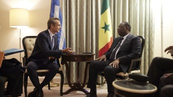 Συνάντηση του πρωθυπουργού Κυρ. Μητσοτάκη με τους προέδρους της Νιγηρίας και της Σενεγάλης