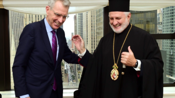 Ο Αρχιεπίσκοπος Αμερικής Ελπιδοφόρος συναντήθηκε με τον Τζέφρι Πάιατ