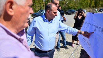 Περιοδεία του Υφυπουργού Υποδομών Γιώργου Καραγιάννη στην Καρδίτσα με  κλιμάκιο της ΝΔ