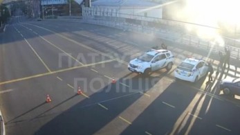 Η δραματική στιγμή όταν Ουκρανοί αστυνομικοί προσπαθούν να καταρρίψουν ρωσικό drone – ΒΙΝΤΕΟ