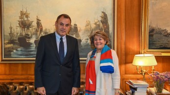 Συνάντηση Παναγιωτόπουλου με την Ολλανδή Γερουσιαστή Ρία Όομεν