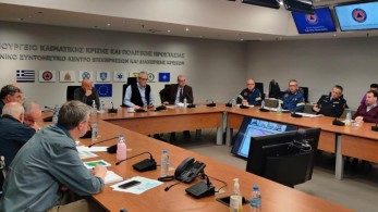 Σύσκεψη στην Πολιτική Προστασία για την κακοκαιρία – Ενεργοποίηση του 112 και αποστολή προειδοποιητικών μηνυμάτων