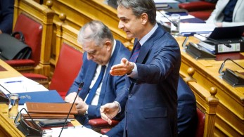 Tριτολογία του Κυριάκου Μητσοτάκη στη Βουλή