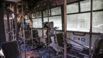 Στις φλόγες  λεωφορείο των ΚΤΕΛ στη Θεσσαλονίκη – Βίντεο