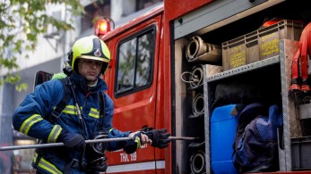 Φωτιά σε κτίριο στο Μοναστηράκι