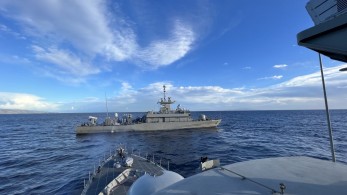 Κοινά γυμνάσια ελληνικών και γαλλικών φρεγατών στην Κάρπαθο