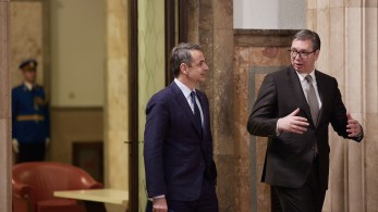 Κυριάκος Μητσοτάκης και Αλεξάνταρ Βούτσιτς επιβεβαίωσαν τις άριστες σχέσεις Ελλάδας και Σερβίας