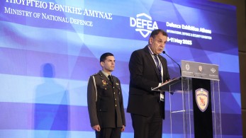 Τη διεθνή έκθεση «DEFEA 2023» εγκαινίασε ο Παναγιωτόπουλος