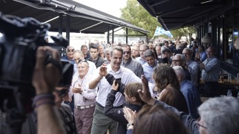 Κυριάκος Μητσοτάκης από Άγ. Νικόλαο: «Πόρτα-πόρτα θα στείλουμε το μήνυμα της μεγάλης νίκης»