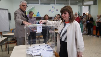 Εκλογές 2023: Στον Κεραμεικό ψήφισε η Πρόεδρος της Δημοκρατίας, Κατερίνα Σακελλαροπούλου