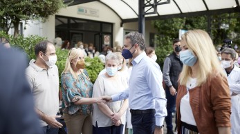 Εκλογές 2023 - Μητσοτάκης από «Άγιο Σάββα»: Το ΕΣΥ, παρά τις αδυναμίες, λειτουργεί σε αξιοζήλευτα επίπεδα