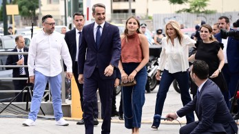 Εκλογές 2023 - Κυριάκος Μητσοτάκης: έφτασε στα γραφεία της Νέας Δημοκρατίας