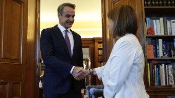 Εκλογές 2023 -  Παρέλαβε την εντολή ο Κυριάκος Μητσοτάκης