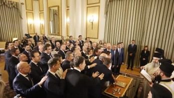 Ορκίστηκε η νέα κυβέρνηση στο Προεδρικό Μέγαρο