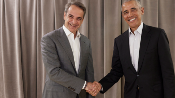 Συνάντηση Μητσοτάκη - Ομπάμα: Συζητήσαμε για τις κοινές αξίες μας