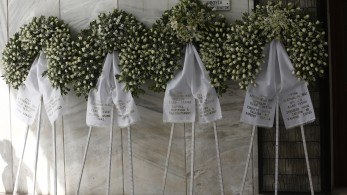 Τελευταίο αντίο στη Μαριάννα Βαρδινογιάννη - Ετάφη στο Α' Νεκροταφείο