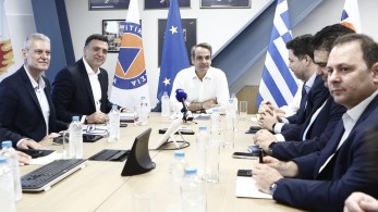Στο υπουργείο Κλιματικής Κρίσης και Πολιτικής Προστασίας ο Κυριάκος Μητσοτάκης