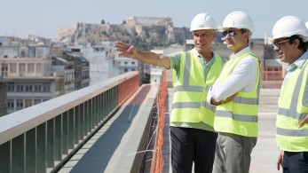 Στο κτήριο του «Μινιόν» που μετατρέπεται σε «πράσινο συγκρότημα» ο Κυριάκος Μητσοτάκης