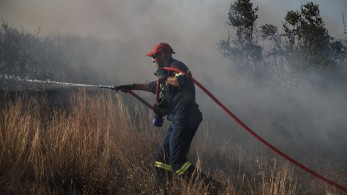 Σάμος: πυρκαγιά σε δασική έκταση στο Άνω Βαθύ