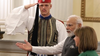 Συνάντηση Κατερίνας Σακελλαροπούλου με Ναρέντρα Μόντι: άριστο το επίπεδο των διμερών σχέσεων