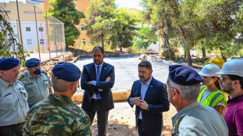 Νίκος Χαρδαλιάς και Γιάννης Κεφαλογιάννης στο 401 ΓΣΝΑ - Επιθεώρησαν εργασίες ενεργειακής αναβάθμισης