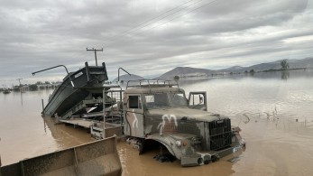 Κακοκαιρία: διάσωση κατοίκων με Σινούκ στον Βλοχό Καρδίτσας