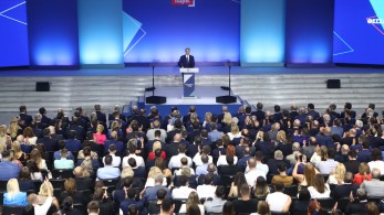 Χαιρετισμοί του υφυπουργού Μακεδονίας - Θράκης  Στάθη Κωνσταντινίδη και του προέδρου της ΔΕΘ-Helexpo Τάσου Τζήκα