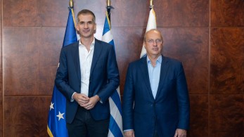 Συνάντηση Γιάννη Οικονόμου-Κώστα Μπακογιάννη: «Κοινός στόχος η ενίσχυση της ασφάλειας στην Αθήνα»