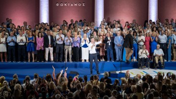 Πανηγυρικό το κλίμα στο επιτελείο του Κώστα Μπακογιάννη