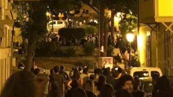 Επεισόδια σε εκκένωση πλατείας στη Θεσσαλονίκη (vid)