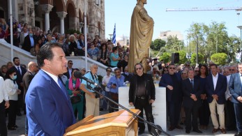 Τις εργασίες ανάπλασης του Παπαστράτου στον Πειραιά επισκέφθηκε ο Άδωνις Γεωργιάδης