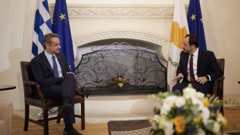 Στις εργασίες του Ανώτατου Συμβουλίου Συνεργασίας Μητσοτάκης - Χριστοδουλίδης