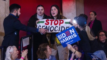 ΗΠΑ: προεκλογική ομιλία του Μπάιντεν διακόπηκε από συνθήματα υπέρ της Παλαιστίνης