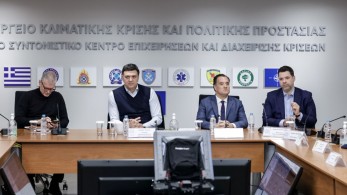 Σύσκεψη στην Πολιτική Προστασία για την επιδείνωση του καιρού