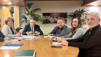 Συνάντηση Αγγελούδη - Ταχιάου στη Θεσσαλονίκη - Συζητήθηκαν Flyover και σταθμός μετεπιβίβασης