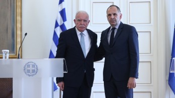 Συνάντηση Γεραπετρίτη με τον Παλαιστίνιο ΥΠΕΞ