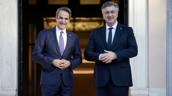 Συνάντηση Κυριάκου Μητσοτάκη με τον Κροάτη ομόλογό του Αντρέι Πλένκοβιτς