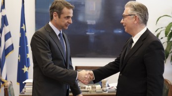 Κυριάκος Μητσοτάκης: συνάντηση με τον Θεόδωρο Ρουσόπουλο στο Μαξίμου το μεσημέρι της Τετάρτης
