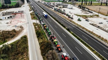 Αγρότες: κοντά στο Κάστρο Βοιωτίας το κομβόι των τρακτέρ