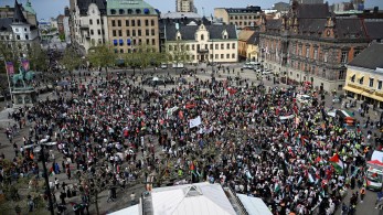 Eurovision: διαδήλωση στο Μάλμε κατά της συμμετοχής του Ισραήλ