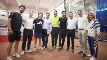 Τεντόγλου και Καραλή συνάντησε στο ΟΑΚΑ ο Μητσοτάκης - Ικανοποίηση για τις συνθήκες προπόνησης (φωτό)