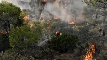 Υπό μερικό έλεγχο η φωτιά στη Νέα Μάκρη