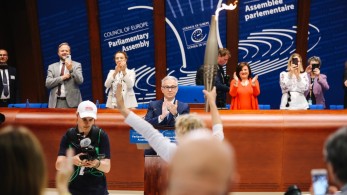 Το Συμβούλιο της Ευρώπης γέμισε Ελλάδα - Ο Θεόδωρος Ρουσόπουλος υποδέχτηκε την Ολυμπιακή Φλόγα Το Συμβούλιο της Ευρώπης γέμισε Ελλάδα - Ο Θεόδωρος Ρουσόπουλος υποδέχτηκε την Ολυμπιακή Φλόγα