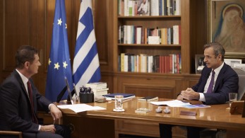 Συνέντευξη στην τηλεόραση του Bloomberg θα παραχωρήσει την Τετάρτη ο Κυριάκος Μητσοτάκης