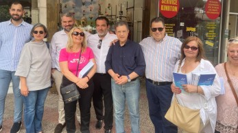 Θερμή υποδοχή του Γιώργου Αυτιά στο Κερατσίνι