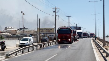 Κυκλοφοριακές ρυθμίσεις στη λεωφόρο Βάρης-Κορωπίου λόγω της πυρκαγιάς