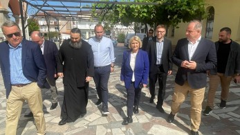 Περιοδεία πραγματοποίησε η Σοφία Βούλτεψη σε Λέρο και Πέλλα