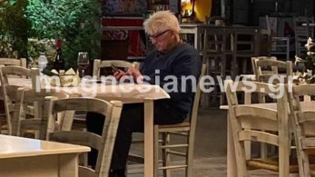 Μόνος για δείπνο στο Χόρτο Πηλίου ο Στάνλεϊ Τζόνσον